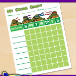 Free Printable Teenage Mutant Ninja Turtles Chore Chart